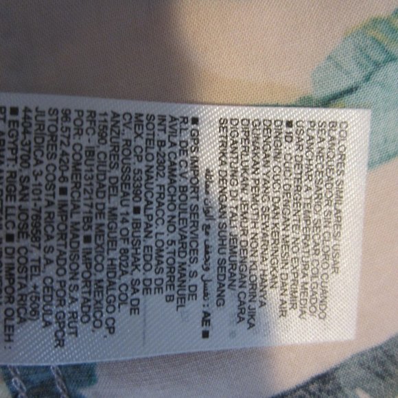 Old Navy Men Hawaiian retro pink flamingo camp shirt XL 24.5" p2p rayon tropical - Picture 10 of 11